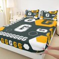 thumbnail image 3 of Homewish Letter Monogrammed G 4pcs Bed Sheets For Teens Boys Girls,Geometric Honeycomb Hexagon King Sheets,Abstract Retro Vintage Super Cozy Sheet Set,Luxury Bedroom Decor, 3 of 7