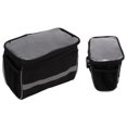 thumbnail image 3 of Bolsa Negra Para Manillar De Bicicleta, Bolsa Para Tubo Delantero, Cesta Para Bicicleta, Bolsa Para Ciclismo Para Bicicleta De Montaña Al Aire, 3 of 7