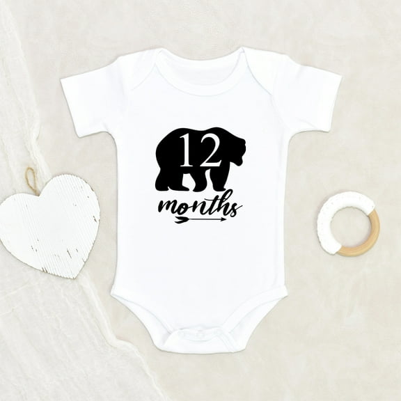 Newbabywishes - Twelfth Beary Milestones Monthsary Baby Clothes for Boys and Girls - First Birthday