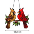 thumbnail image 3 of Lilixerw Dual Hummingbirds Sun Catcher Window Decoration,Colorful 2D Acrylic Ornament with Metal Chain,Indoor Outdoor Home Garden Decor,Festive Gift,3.94 Inch,Multicolor, 3 of 6