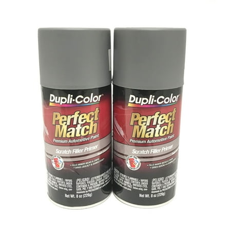Duplicolor BPR0031-2 PACK Perfect Match SCRATCH FILLER PRIMER GRAY - 8oz
