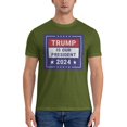 thumbnail image 4 of Yiaed Trump is our president 2024 Print Mens T-Shirt,Lightweight Cotton Tee, Crewneck T-Shirt For Men Basic Tee Shirt-Medium, 4 of 5