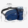 thumbnail image 5 of WATERFLY Unisex 3.5L Nylon Fanny Packs with a Water Bottle Holder Travelling Hiking Walking,Sapphire Blue, 5 of 6