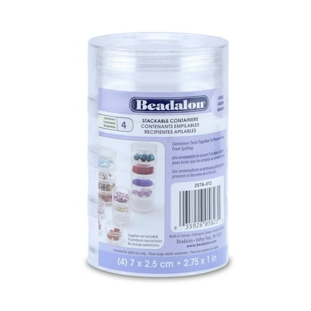 UPC: 0035926058231 | Beadalon Beading Storage 4-Stack Container Large