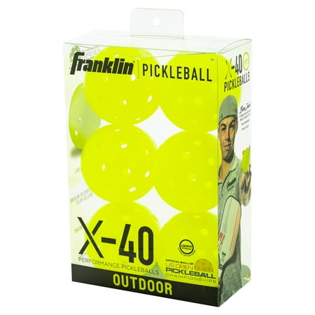 Franklin Sports X40 Pickleballs Vellum - 6Pc