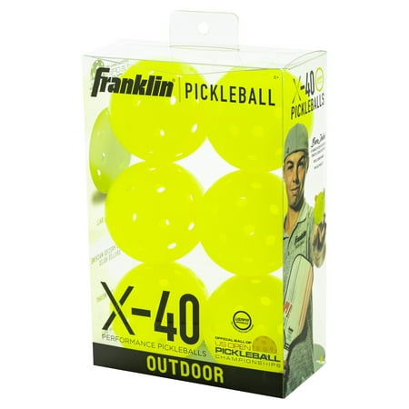 Franklin Sports X-40 Outdoor Pickleballs - Optic - USA Pickleball Approved