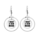 thumbnail image 1 of Quiero un nuevo Estado de animo Los pendientes cuelgan del aro de la joyería del círculo de la gota Unbranded M, 1 of 3