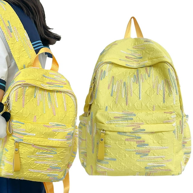 Sac à Dos Mignon avec Fermeture Éclair en Peluche Grande Capacité