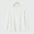 thumbnail image 2 of ZIXKCGDSE Mens Shirt Casual Long Sleeves Crew Neck Pullover Tops Versatile Everyday Wear Size M, 2 of 5
