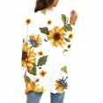 thumbnail image 3 of QATAINLAV Cardigan Women 2024, Casual Cover Up 3/4 Sleeve Kimonos Fall Fashion Floral Print Shawl Duster Cardigans Going Out Streetwear Prime Today Multicolor 5XL, 3 of 6
