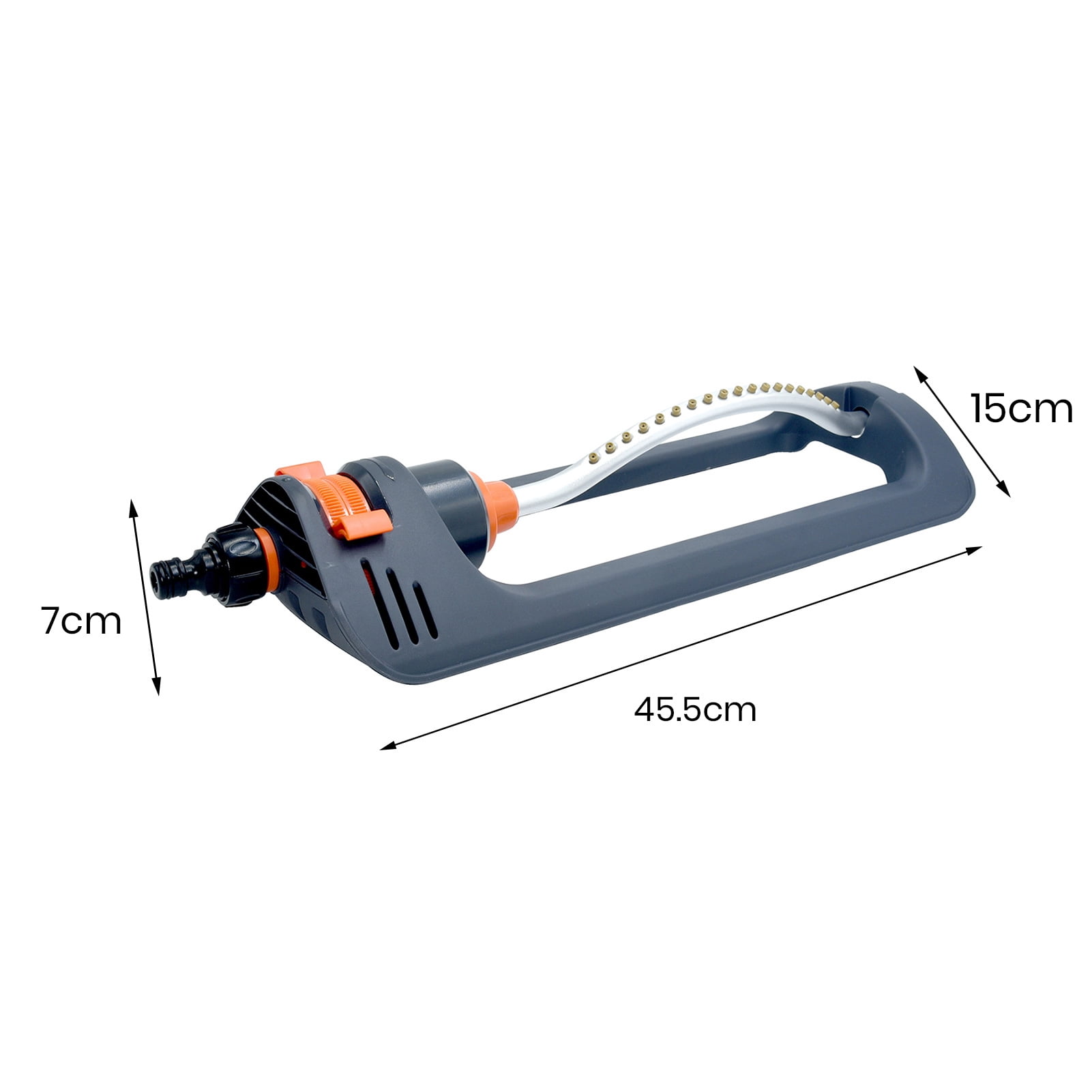 AYYUFE Garden Sprinkler Water-saving Auto 180 Degrees Rotation 19-hole Spout Lawn Covers Watering Automatic Swing Sprinkler Home Supply
