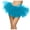 🔥 Blue, variant on Gifts USSUMA Multicolor Layered Tulle Puffy Dance Skirt Elastic Waist Three-Tier Mesh Petticoat For Performances Parades Festivals And Party Costume Styling — Tutu Skirt