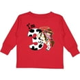 thumbnail image 3 of Inktastic I'm Three-cowgirl Riding Horse Birthday Girls Long Sleeve Toddler T-Shirt, 3 of 5