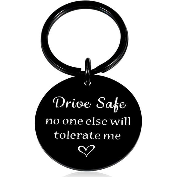 Valentine's Day gifts for him, boyfriend gifts, gifts for boyfriend girlfriend, driving safety keychain gifts for his husband boyfriend, I love you gifts for him, driving safety