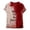 Red, variant on JIANLAI Womens Tops Short Sleeve Shirts V‑Neck Short Sleeve T‑Shirt Blood Drip Tie‑Dye Graphic Loose Fit Fall Casual Plus Size Blouse For Holiday Party Daily Outfit