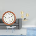 thumbnail image 2 of 2 Pieces Bird Wall Clock Sculpture Metal Leaf Ornament Iron Construction for Bedroom Office Housewarming Decor, 2 of 8