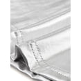 thumbnail image 5 of Camiseta sin Tirantes para Mujer Brillante Metálico Sexy Fiesta Clubwear Peplum Blusa Plata M, 5 of 5