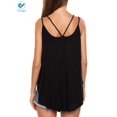 thumbnail image 6 of Deago Women's Flowy V Neck Sexy Summer Tank Tops Loose Casual Sleeveless Cami Shirt Plus Size (Black, M), 6 of 6