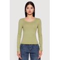 thumbnail image 2 of Women's Long Sleeve Scoop Neck Tee, 2 of 5