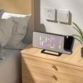 thumbnail image 4 of LED Mirror Alarm Clock, Digital Projection Clock with Snooze for Bedroom, 4 of 7