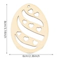 thumbnail image 2 of Yeuimy Easter Wooden Hanging Ornaments Unfinished Wood Slices Eggs Easter Crafts for Kids DIY Decorations Party Supplies, 2 of 2