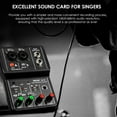 thumbnail image 4 of Professional USB Audio Interface for Recording & Music Production - 2 Mono Inputs (MIC/LINE) Switchable to 1 Stereo, 1 Stereo Output, +48V Phantom Power, 80Hz High Pass Filter, 48KHz/16bit, Plug &, 4 of 6