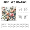 thumbnail image 5 of GOSMITH Navy Blue Pillow Covers Decorative Pillows Covers Boho Floral Roses Flower White Gray Pillow Covers Watercolor Décor for Living Room, 5 of 5