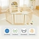 thumbnail image 2 of Parque infantil HUTOCADA plegable de madera con puerta de 142 x 142 x 61 cm, 2 of 7