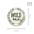 thumbnail image 5 of Koyal Wholesale Woodland Safari Animals Wild One Chocolate Drop Label Stickers for Kisses, For Birthday Favors, 240-Pk, 5 of 5