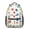 Football and Basketball, variant on Football and Volleyball White Pattern Backpack for School, Cute School Bag with Adjustable Shoulder Straps and Padded Back, 15.3"x11"x6.7"