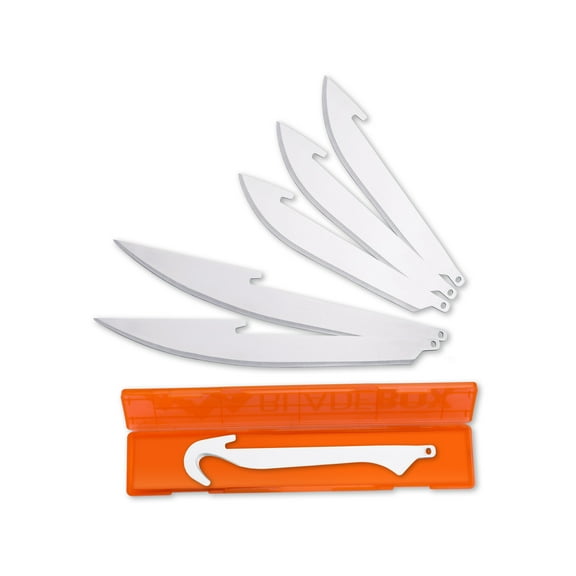 Outdoor Edge Cutlery Razor-Safe Knife, 6-Blade Combo Set, Stainless Steel, 3 Drop Pt, 2 Bone, 1 Gut