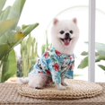 Hawaii Beach Printed Dog Clothes For Small Dogs Cats TShirt Puppy Pet