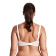 thumbnail image 5 of Curve Muse Women's Plus Size Unlined Underwire Lace Bra with Cushion Straps-Black, White-Size:46DDD, 5 of 6