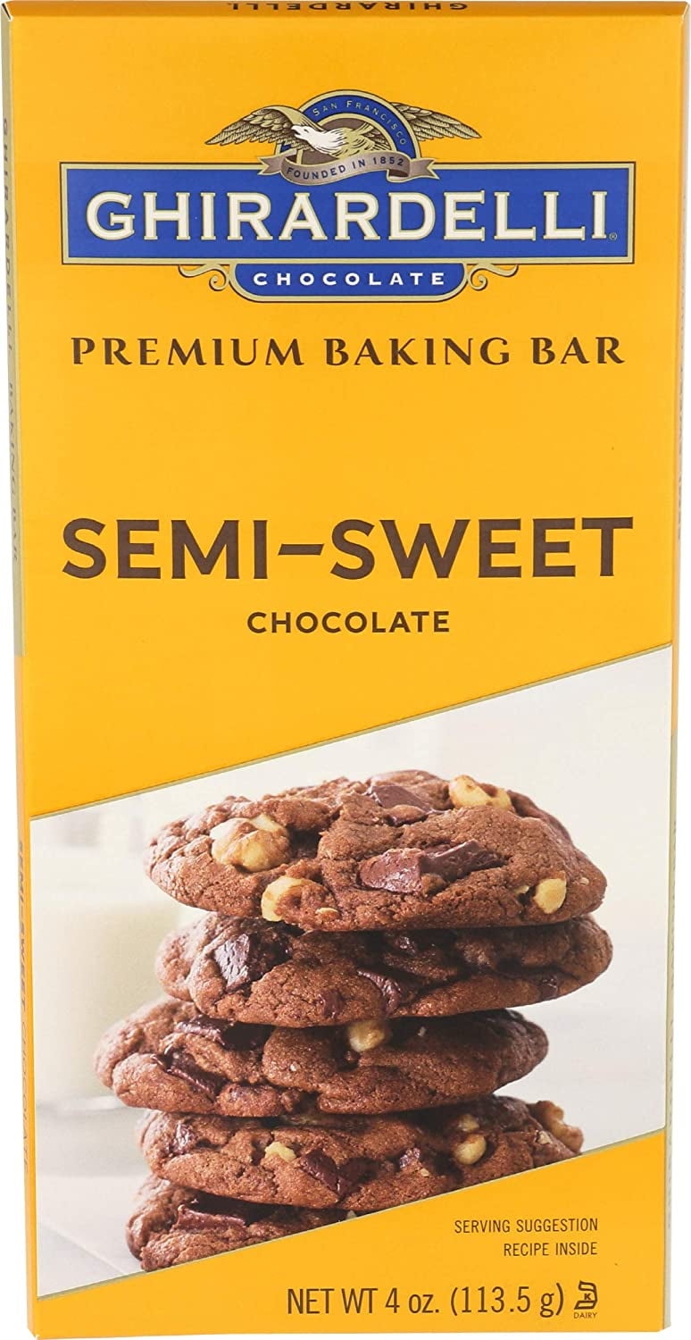 Ghirardelli Premium Baking Bar SemiSweet Chocolate 4 oz. (113g)?, 12