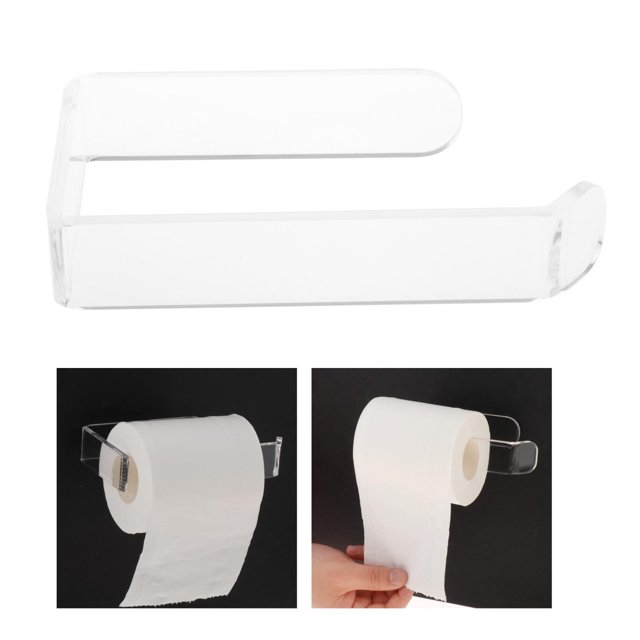Portarrollos de Papel Higiénico de Acrílico Soporte de Papel de Cocina para Inodoro de Baño, Toallero, Soporte de Papel para Colgar en Azulejos Macarena Portarrollos de papel higiénico