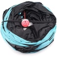 thumbnail image 5 of Túnel para gatos, juguete interactivo plegable de 3 vías con forma de laberinto para animales pequeños, conejos, gatitos, cachorros, hurones y cobayas (3 carriles)., 5 of 5