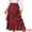Wine Red, variant on Women's Vintage Gothic Victorian Steampunk Ruffle Layered Skirts S Black