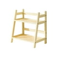 thumbnail image 2 of Wooden Tea and Coffee Bar Organizer Rack with Double Shelf for Kitchen Countertop Storage and Mug Display, 2 of 6