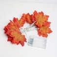 thumbnail image 4 of 20Ft Thanksgiving Decoration Pumpkin Maple Leaf Garland String Lights Halloween Fall Decoration Seasonal Light Indoor Outdoor Decor Gift, 40 LED, 4 of 7