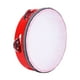 thumbnail image 1 of Pandereta de mano Yuarrent instrumento de percusión madera rojo 6 pulgadas, 1 of 6