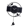 thumbnail image 4 of Reloj de pared con diseño de pájaro, reloj colgante negro Vintage de 30cm, reloj de pared decorativo para el hogar, interior, oficina, cocina, entrada, 4 of 8