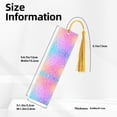 thumbnail image 3 of Kdxio Colorful Glitters Print Metal Tassel Bookmarks,Perfect Gift for Art Lovers and Bookworms Metal Bookmarks for Women, 3 of 8