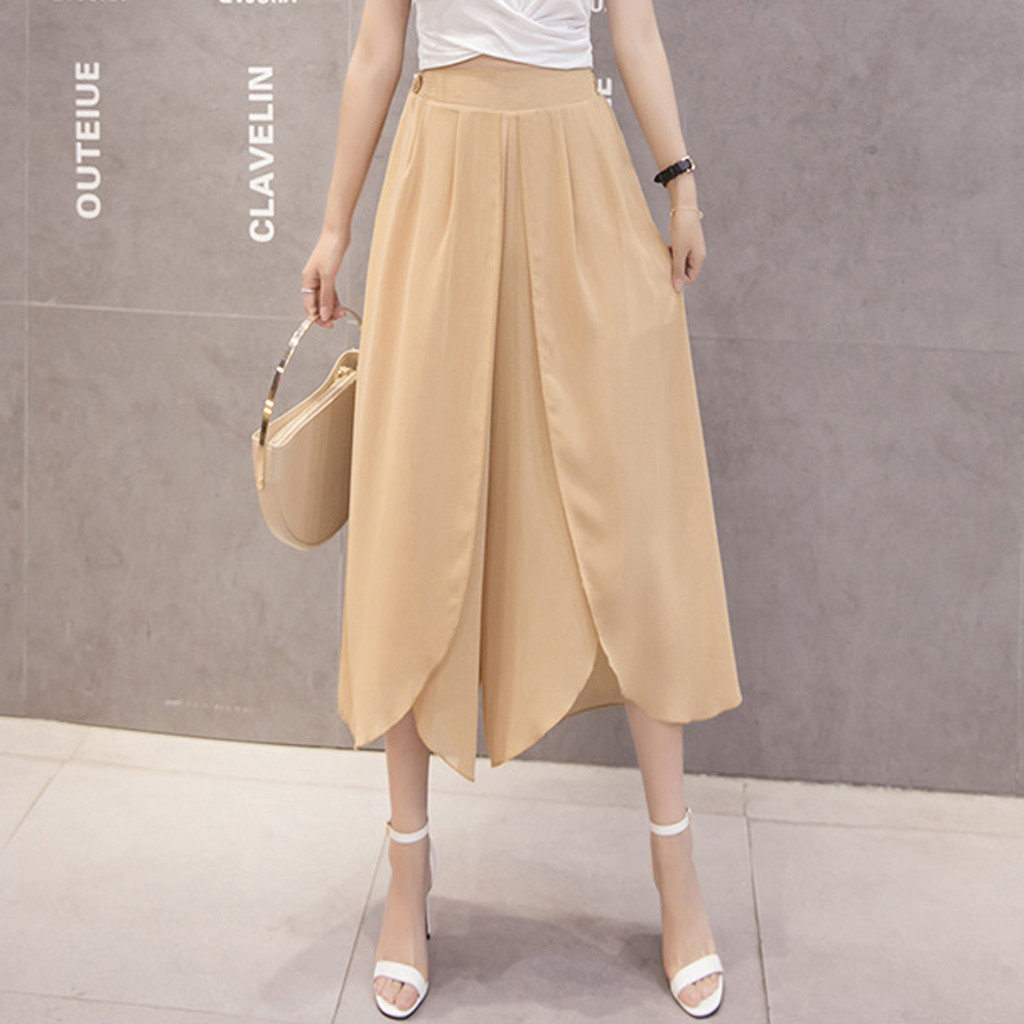 chiffon trousers plus size