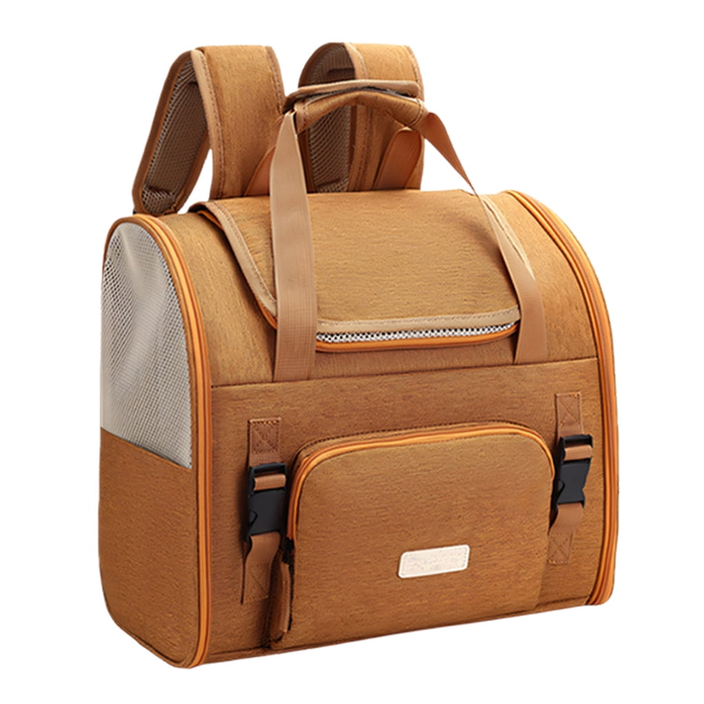Pet travel bag for small dogs and cats with air net openings