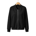 thumbnail image 5 of Aezemi Women Full Zip Sweatshirts Zip up Casual Long Sleeve Fashion Jackets Fall Winter Workout Outdoor Coat Outerwear with Pockets M, 5 of 7
