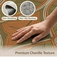 thumbnail image 6 of ODIKA 8'x10' Washable Area Rug Tone Earthy Abstract Vintage Balanced Shapes Contemporary Terracotta for Living Room, Under Sectional, Family , Durable, Non-Slip, 6 of 7