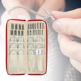 thumbnail image 4 of de agujas de tejer de material acero inoxidable de tejer de 11 tamaños con bolsa de almacenamiento Agujas rectas + Agujas circulares para suéter - 99 piezas Gloria Agujas de tejer, 4 of 9