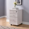 thumbnail image 3 of Smart Home Furniture 3-Drawer Contemporary Wood File Cabinet in White Oak, 3 of 5