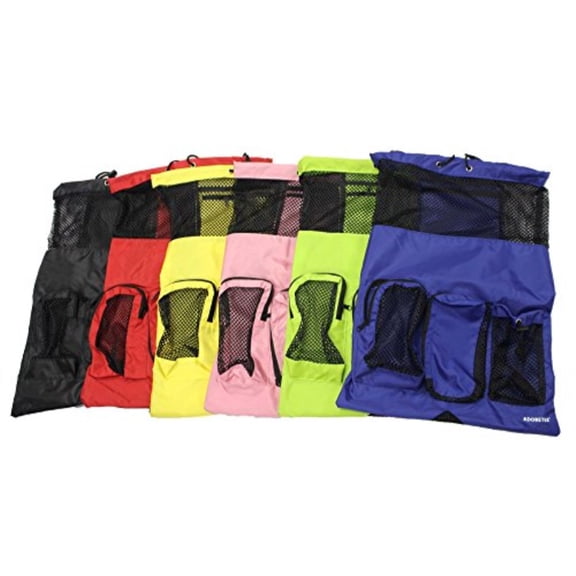 Adoretex Quick Dry Mesh Equipment Sport Drawstring Gym Swim Bag - MB001 - Blue