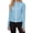 Sky Blue#0303U&01, variant on Garbnen S-5XL Women's Rash Guard Long Sleeve Zip Front Sun Protection Shirt Women Summer Workout Gym Going Out Top Women with Thumb Holes